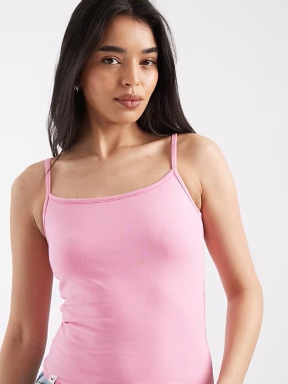 New Hot Pink Essential Waist Cami Tank